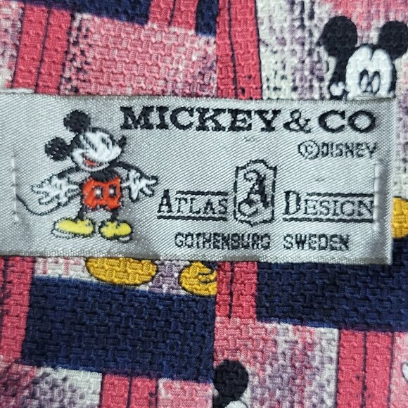 Mickey & Co ~ Atlas Designs ~ Vintage Mickey Mouse Necktie ~ Excellent Condition - Picture 7 of 7